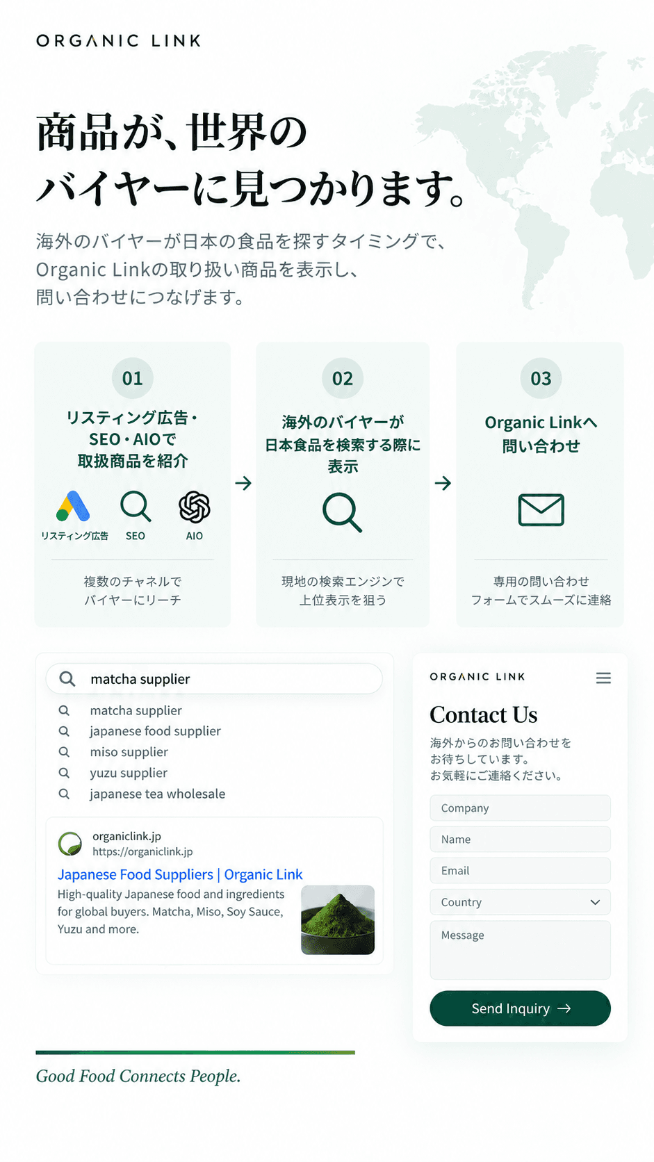 商品が世界のバイヤーに見つかります。