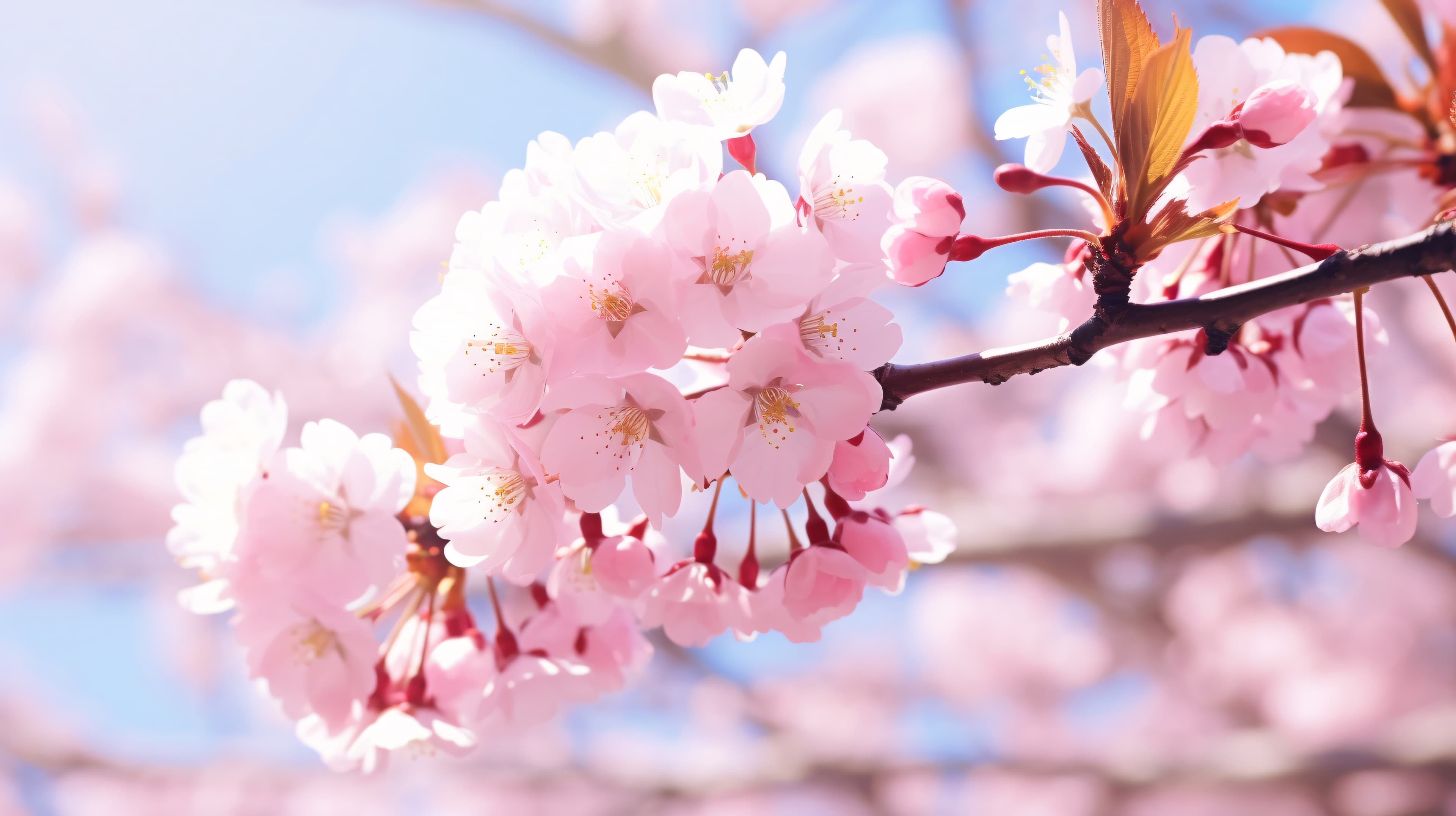 Close up of sakura flowers
